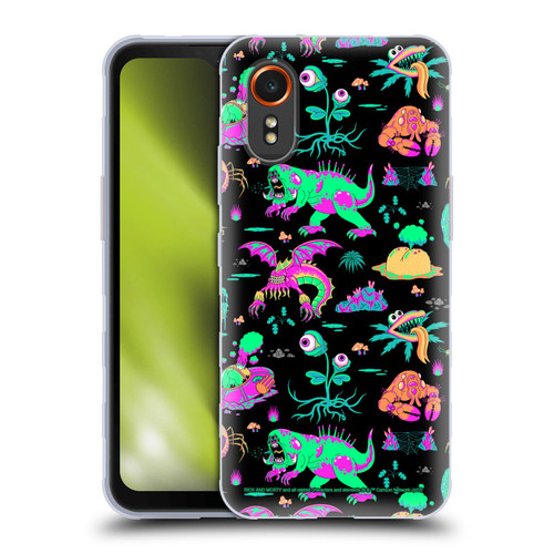 Rick And Morty Season 3 Graphics Aliens Soft Gel Case for Samsung Galaxy Xcover7 5G