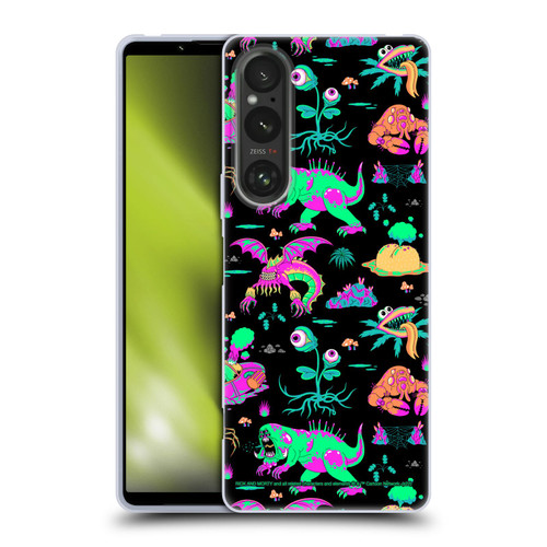 Rick And Morty Season 3 Graphics Aliens Soft Gel Case for Sony Xperia 1 V 5G