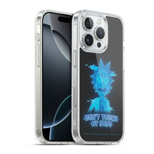 Rick And Morty Season 5 Graphics Don't Touch My Stuff Soft Gel Case for Apple iPhone 16 Pro
