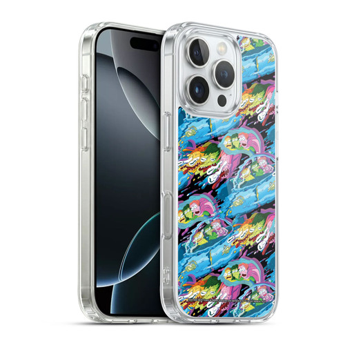 Rick And Morty Season 5 Graphics Warp Pattern Soft Gel Case for Apple iPhone 16 Pro