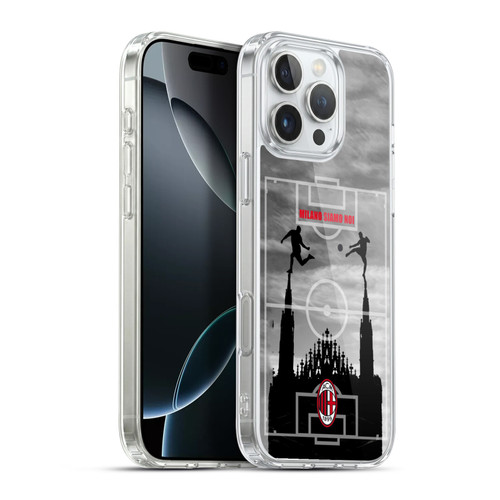 AC Milan Adults Milano Siamo Noi 3 Soft Gel Case for Apple iPhone 16 Pro Max & MagSafe