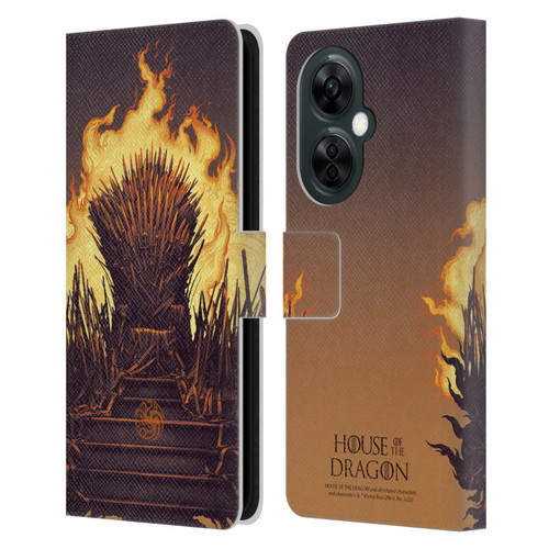 House Of The Dragon: Television Series Art Iron Throne Leather Book Wallet Case Cover For OnePlus Nord CE 3 Lite 5G