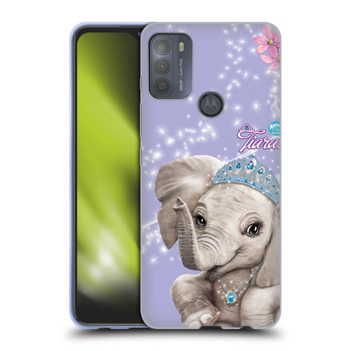 Animal Club International Royal Faces Elephant Soft Gel Case for Motorola Moto G50