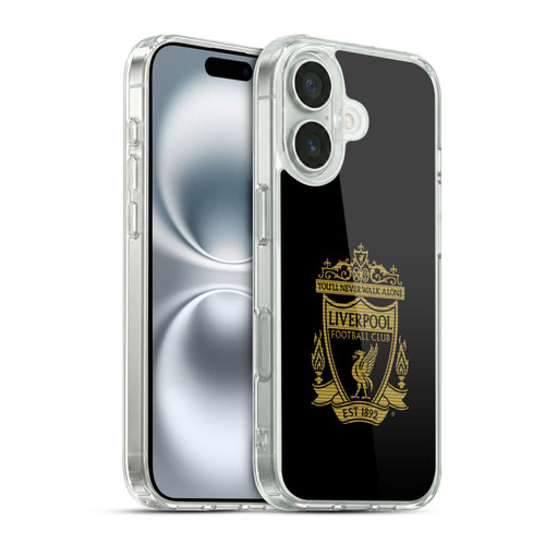 Liverpool Football Club Crest 2 Black 2 Soft Gel Case for Apple iPhone 16 & MagSafe