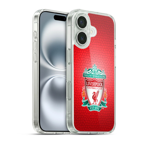 Liverpool Football Club Crest 2 Red Pixel 1 Soft Gel Case for Apple iPhone 16 & MagSafe