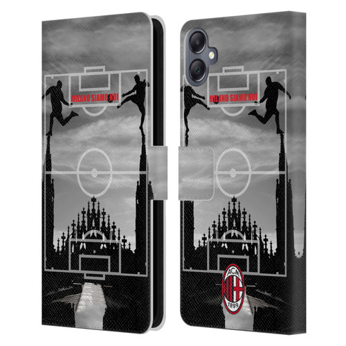AC Milan Adults Milano Siamo Noi 3 Leather Book Wallet Case Cover For Samsung Galaxy A05