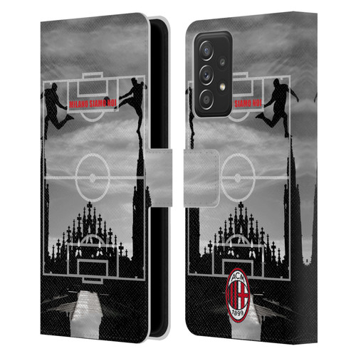 AC Milan Adults Milano Siamo Noi 3 Leather Book Wallet Case Cover For Samsung Galaxy A53 5G (2022)
