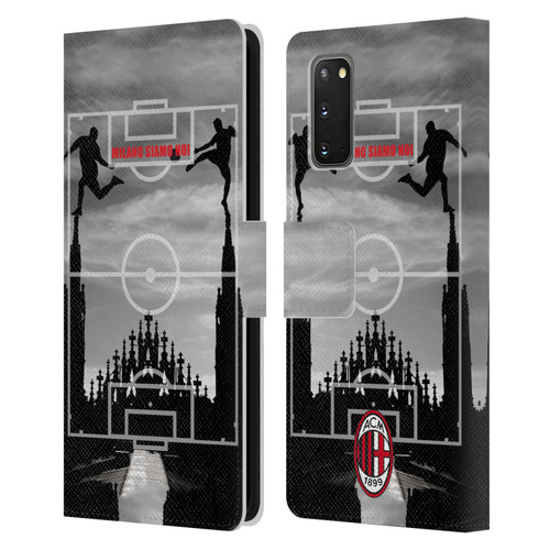 AC Milan Adults Milano Siamo Noi 3 Leather Book Wallet Case Cover For Samsung Galaxy S20 / S20 5G