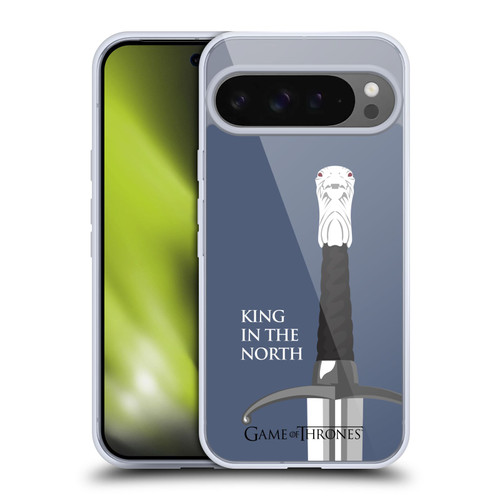 HBO Game of Thrones Graphics Longclaw King North Soft Gel Case for Google Pixel 9 Pro XL