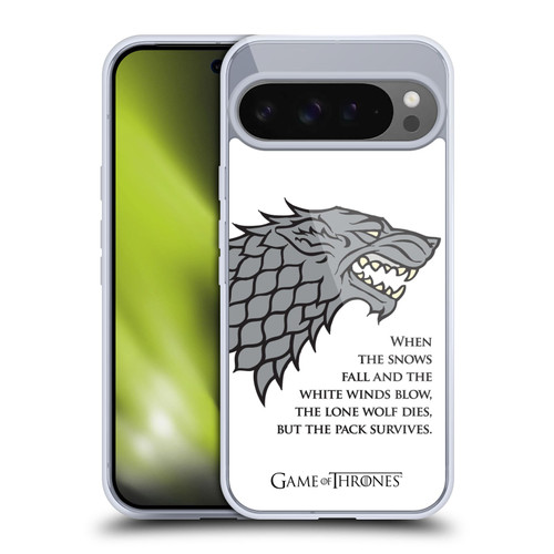HBO Game of Thrones Graphics White Winds Soft Gel Case for Google Pixel 9 Pro XL