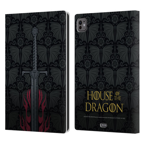 House Of The Dragon: Television Series Graphics Sword Leather Book Wallet Case Cover For Apple iPad Pro 11 M4 2024