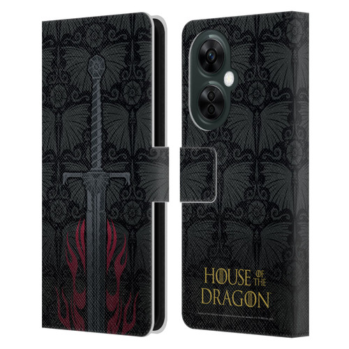 House Of The Dragon: Television Series Graphics Sword Leather Book Wallet Case Cover For OnePlus Nord CE 3 Lite 5G