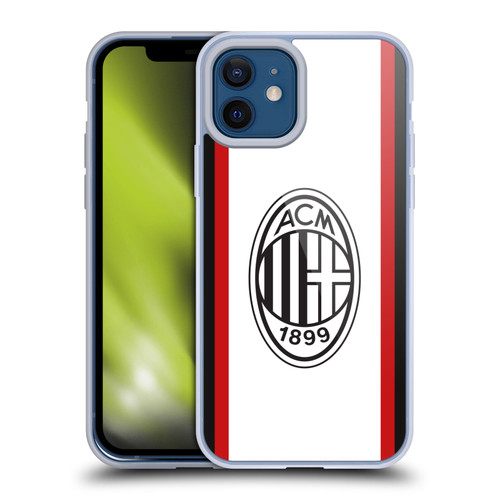 AC Milan 2024/25 Crest Kit Away Soft Gel Case for Apple iPhone 12 / iPhone 12 Pro & MagSafe