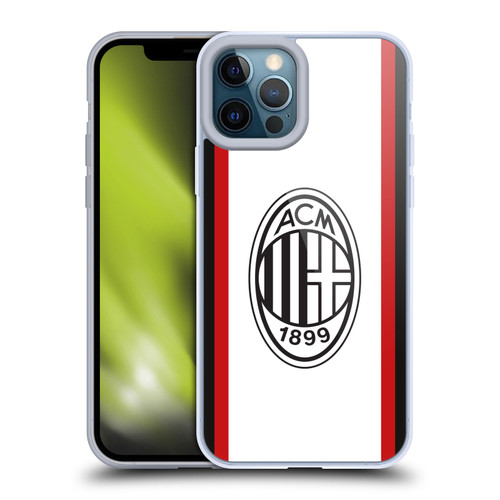 AC Milan 2024/25 Crest Kit Away Soft Gel Case for Apple iPhone 12 Pro Max & MagSafe