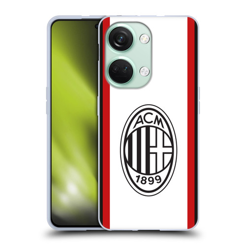 AC Milan 2024/25 Crest Kit Away Soft Gel Case for OnePlus Nord 3 5G