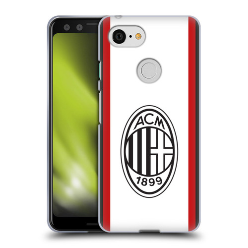 AC Milan 2024/25 Crest Kit Away Soft Gel Case for Google Pixel 3