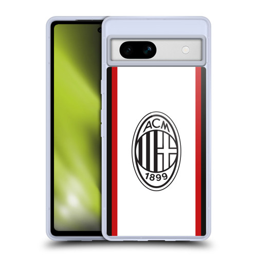 AC Milan 2024/25 Crest Kit Away Soft Gel Case for Google Pixel 7a