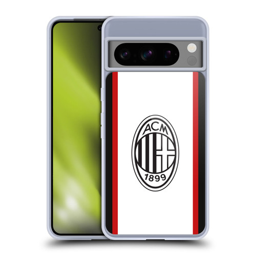 AC Milan 2024/25 Crest Kit Away Soft Gel Case for Google Pixel 8 Pro
