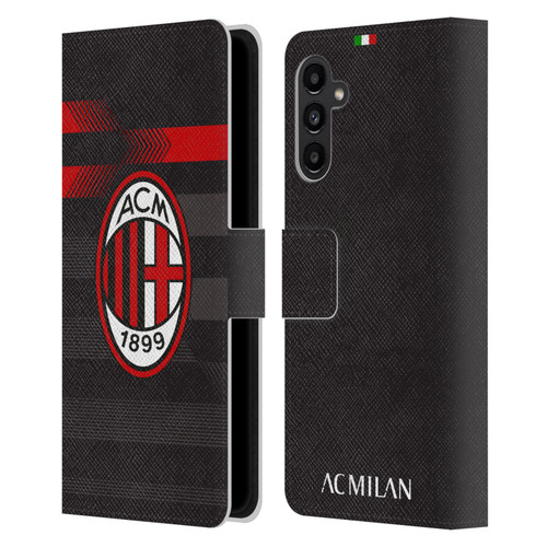 AC Milan 2017/18 Crest Kit Third Leather Book Wallet Case Cover For Samsung Galaxy A13 5G (2021)