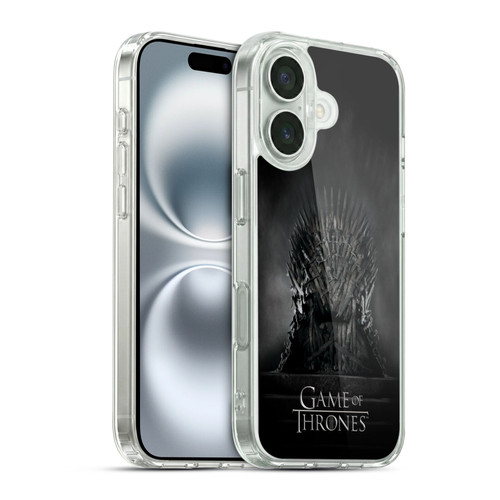 HBO Game of Thrones Key Art Iron Throne Soft Gel Case for Apple iPhone 16