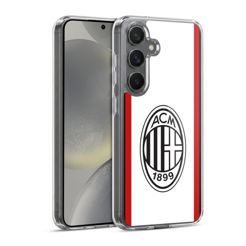 AC Milan 2024/25 Crest Kit Away Soft Gel Case for Samsung Galaxy S24 5G & MagSafe
