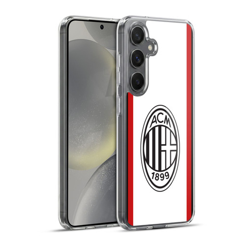 AC Milan 2024/25 Crest Kit Away Soft Gel Case for Samsung Galaxy S24+ 5G & MagSafe