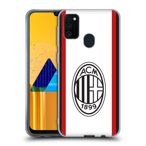 AC Milan 2024/25 Crest Kit Away Soft Gel Case for Samsung Galaxy M30s (2019)/M21 (2020)