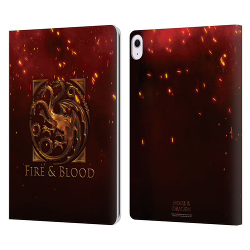 House Of The Dragon: Television Series Key Art Targaryen Leather Book Wallet Case Cover For Apple iPad Air 13 2024