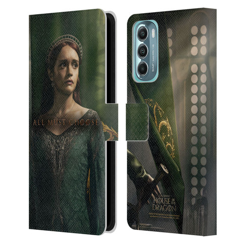 House Of The Dragon: Television Series Season 2 Character Posters Alicent Leather Book Wallet Case Cover For Motorola Moto G Stylus 5G (2022)