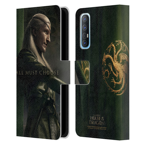 House Of The Dragon: Television Series Season 2 Character Posters Aemond Leather Book Wallet Case Cover For OPPO Find X2 Neo 5G