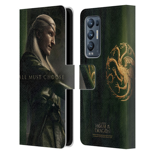 House Of The Dragon: Television Series Season 2 Character Posters Aemond Leather Book Wallet Case Cover For OPPO Find X3 Neo / Reno5 Pro+ 5G