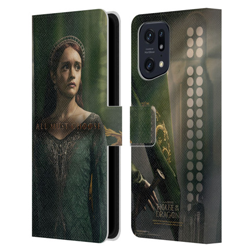 House Of The Dragon: Television Series Season 2 Character Posters Alicent Leather Book Wallet Case Cover For OPPO Find X5