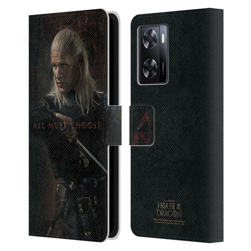 House Of The Dragon: Television Series Season 2 Character Posters Daemon Leather Book Wallet Case Cover For OPPO A57s