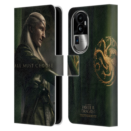 House Of The Dragon: Television Series Season 2 Character Posters Aemond Leather Book Wallet Case Cover For OPPO Reno10 Pro+