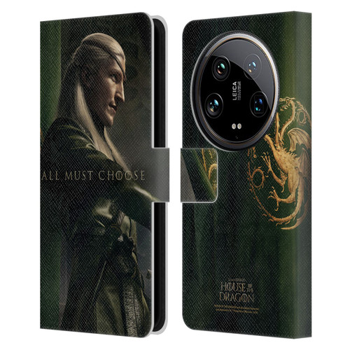 House Of The Dragon: Television Series Season 2 Character Posters Aemond Leather Book Wallet Case Cover For Xiaomi 14 Ultra