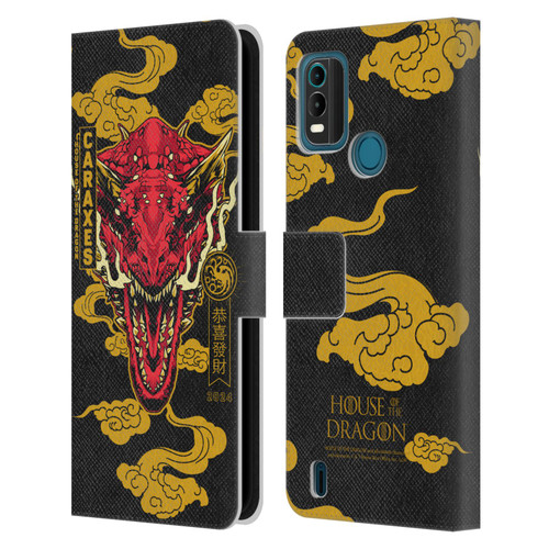 House Of The Dragon: Television Series Year Of The Dragon Caraxes Leather Book Wallet Case Cover For Nokia G11 Plus