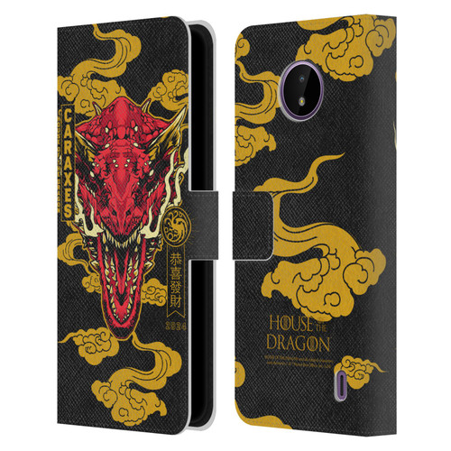 House Of The Dragon: Television Series Year Of The Dragon Caraxes Leather Book Wallet Case Cover For Nokia C10 / C20