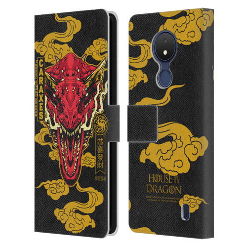 House Of The Dragon: Television Series Year Of The Dragon Caraxes Leather Book Wallet Case Cover For Nokia C21