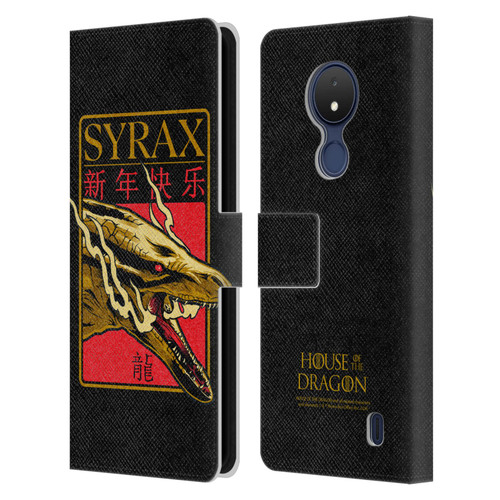 House Of The Dragon: Television Series Year Of The Dragon Syrax Leather Book Wallet Case Cover For Nokia C21