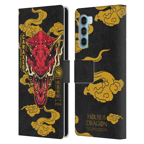 House Of The Dragon: Television Series Year Of The Dragon Caraxes Leather Book Wallet Case Cover For Motorola Edge S30 / Moto G200 5G