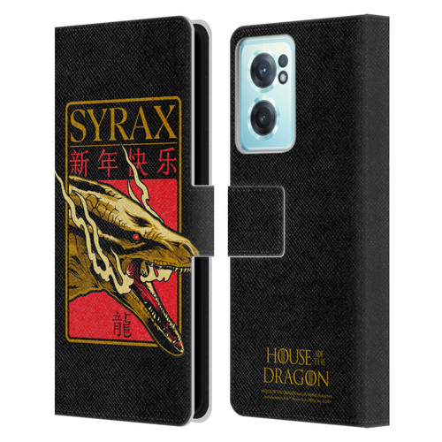 House Of The Dragon: Television Series Year Of The Dragon Syrax Leather Book Wallet Case Cover For OnePlus Nord CE 2 5G
