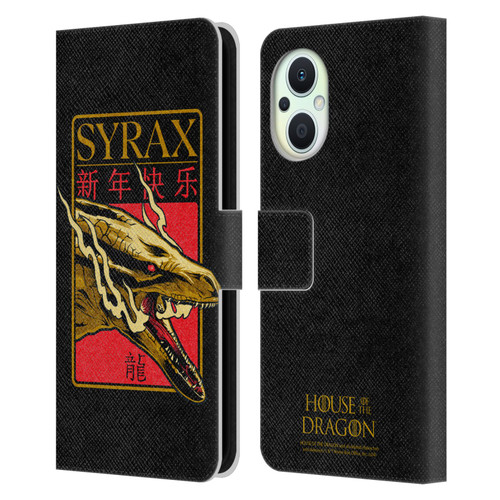 House Of The Dragon: Television Series Year Of The Dragon Syrax Leather Book Wallet Case Cover For OPPO Reno8 Lite