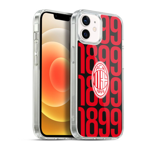 AC Milan Graphics Pattern Soft Gel Case for Apple iPhone 12 / iPhone 12 Pro & MagSafe
