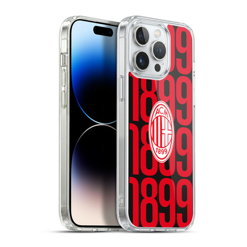 AC Milan Graphics Pattern Soft Gel Case for Apple iPhone 13 Pro Max & MagSafe
