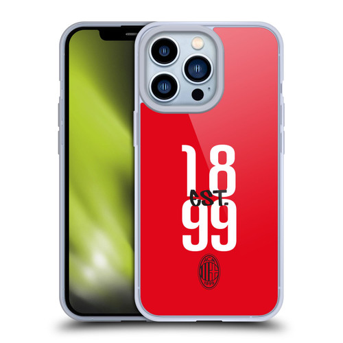 AC Milan Graphics Est. 1899 Soft Gel Case for Apple iPhone 13 Pro