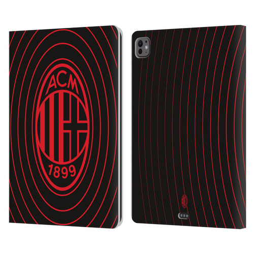 AC Milan Graphics Beat Leather Book Wallet Case Cover For Apple iPad Pro 13 M4 2024