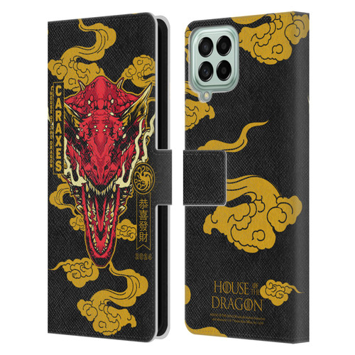 House Of The Dragon: Television Series Year Of The Dragon Caraxes Leather Book Wallet Case Cover For Samsung Galaxy M33 (2022)