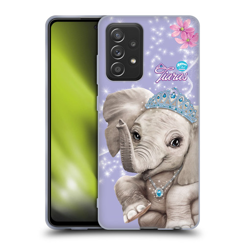 Animal Club International Royal Faces Elephant Soft Gel Case for Samsung Galaxy A52 / A52s / 5G (2021)