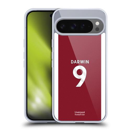 Liverpool Football Club 2023/24 Players Home Kit Darwin Núñez Soft Gel Case for Google Pixel 9 Pro XL