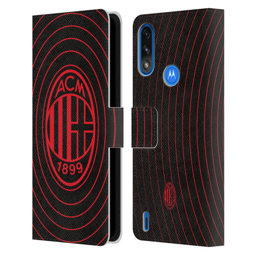 AC Milan Graphics Beat Leather Book Wallet Case Cover For Motorola Moto E7 Power / Moto E7i Power